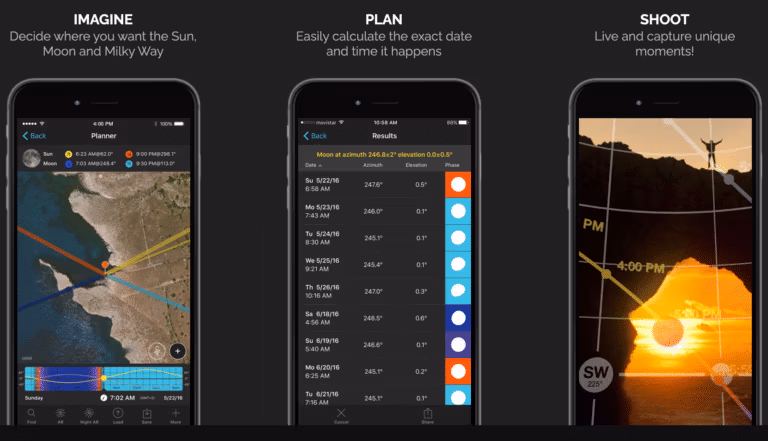 Photo Pills App to determine sun position